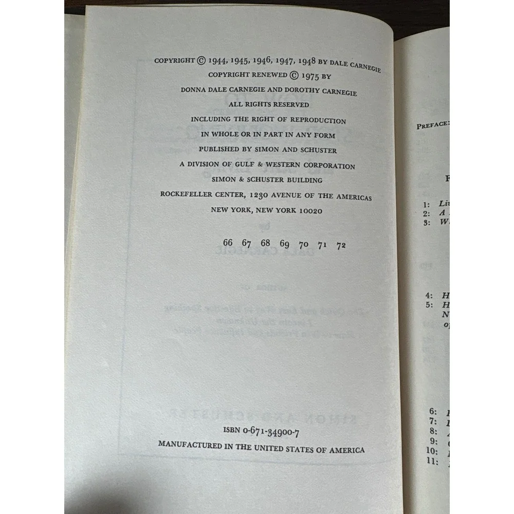 How to Stop Worrying‎ and Start Living Dale Carnegie Hardcover Simon & Schuster